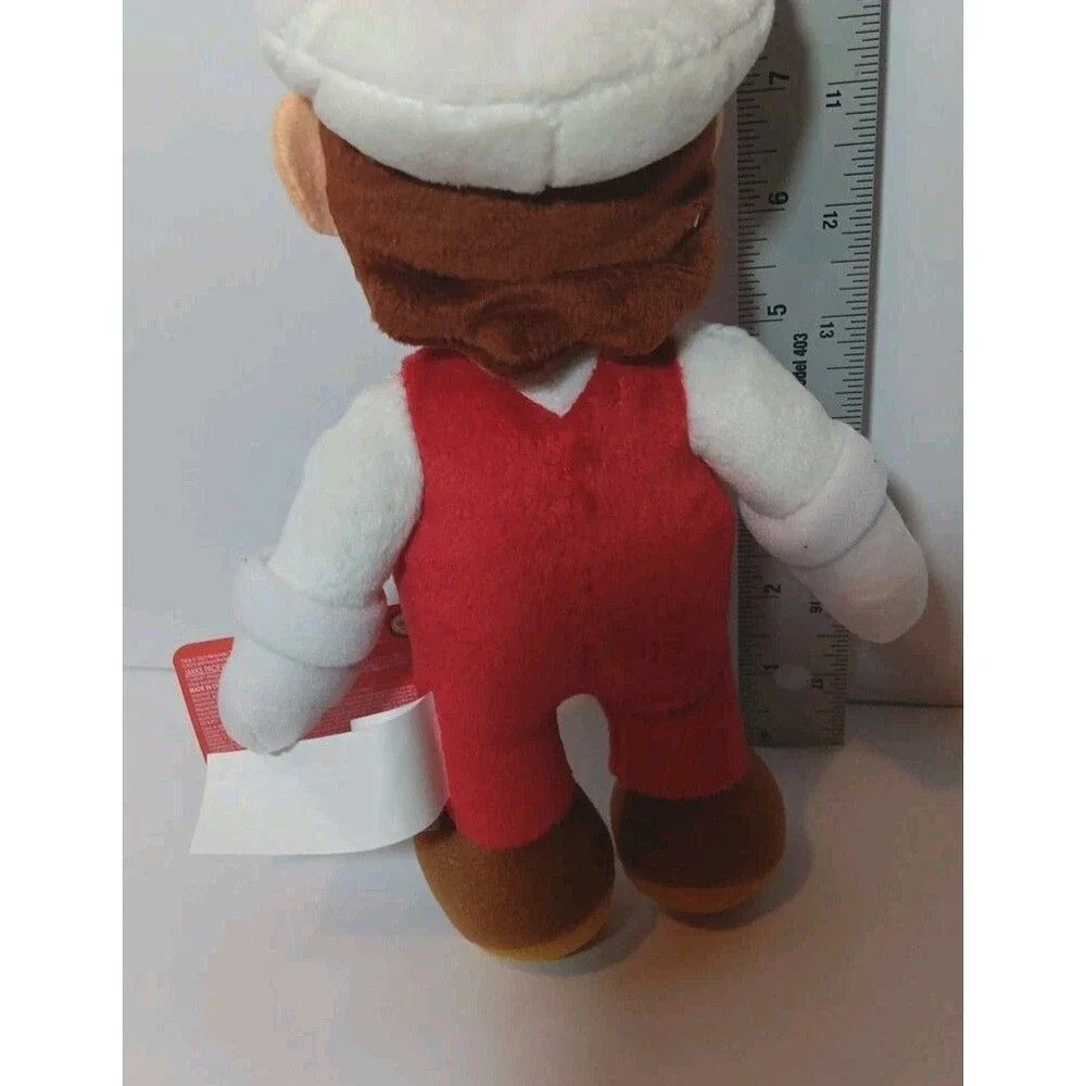Super Mario Fire Mario 9 Inch Plush Nintendo With Little Fire Mario
